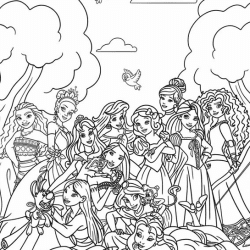 Princesas para colorir