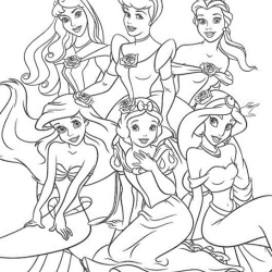 Princesas para colorir