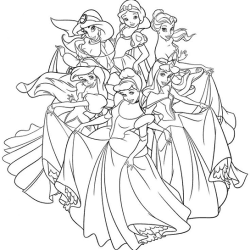 Princesas para colorir
