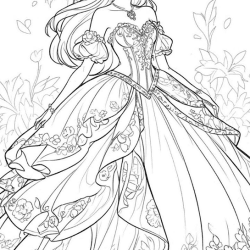 Princesas para colorir