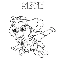 Desenho da Patrulha Canina para colorir