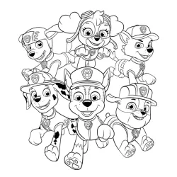 Desenho da Patrulha Canina para colorir