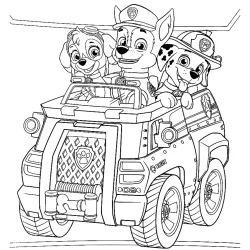 Desenho da Patrulha Canina para colorir