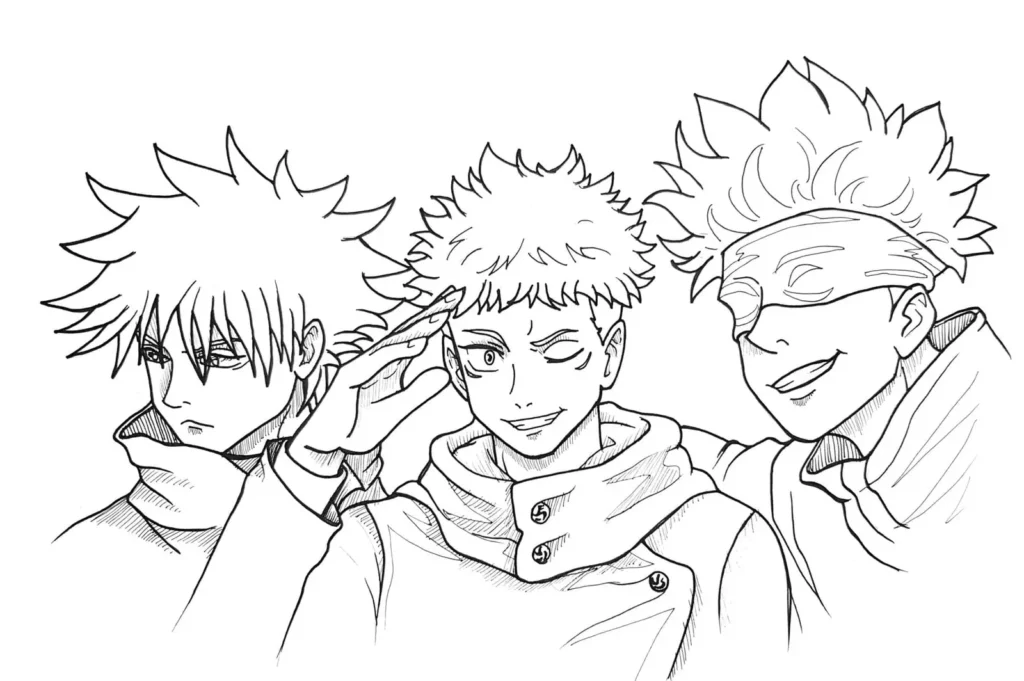 Jujutsu Kaisen para colorir
Gojo para colorir
Itadori para colorir
Sukuna para colorir
Megumi para colorir
Nobara para colorir
