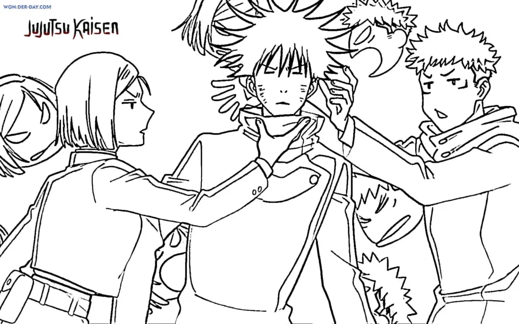 Jujutsu Kaisen para colorir
Gojo para colorir
Itadori para colorir
Sukuna para colorir
Megumi para colorir
Nobara para colorir