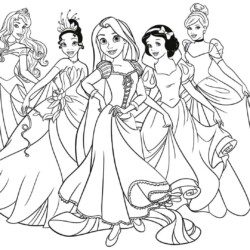 Princesas para colorir