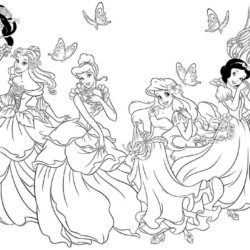 Princesas para colorir