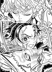 Demon Slayer para colorir