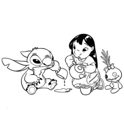 Lilo e Stitch para colorir e imprimir