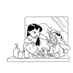 Lilo e Stitch para colorir e imprimir