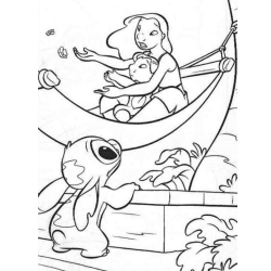 Lilo e Stitch para colorir e imprimir
