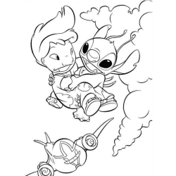 Lilo e Stitch para colorir e imprimir