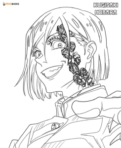 Nobara para colorir Nobara Kugisaki para colorir Nobara anime para colorir Desenho da Nobara para pintar Nobara Jujutsu para colorir