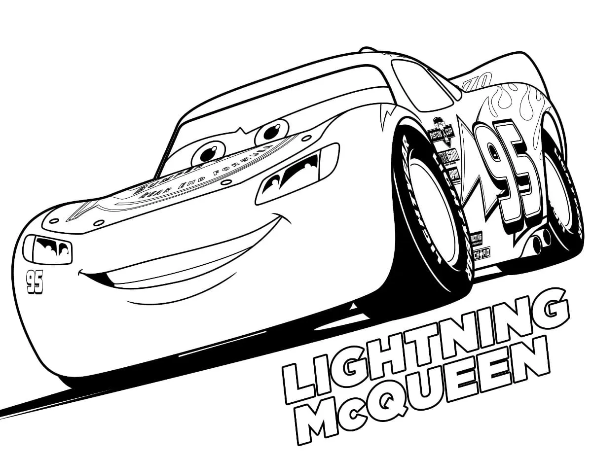 relampago mcqueen para colorir