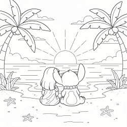 Lilo e Stitch para colorir e imprimir