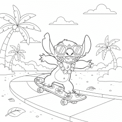 Lilo e Stitch para colorir e imprimir